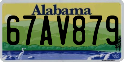 AL license plate 67AV879
