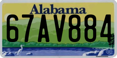 AL license plate 67AV884
