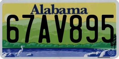 AL license plate 67AV895