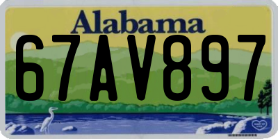 AL license plate 67AV897