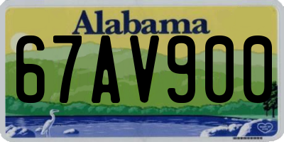 AL license plate 67AV900