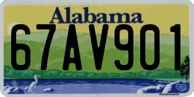 AL license plate 67AV901