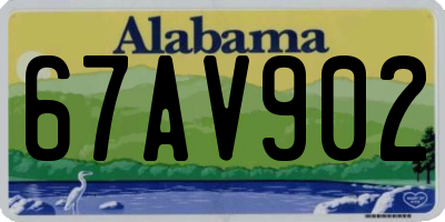 AL license plate 67AV902