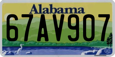 AL license plate 67AV907