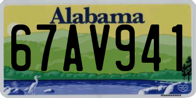AL license plate 67AV941