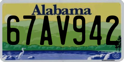 AL license plate 67AV942