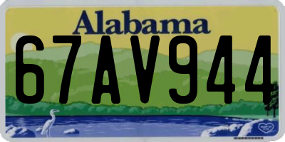 AL license plate 67AV944