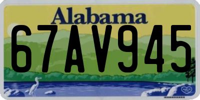 AL license plate 67AV945