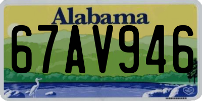 AL license plate 67AV946
