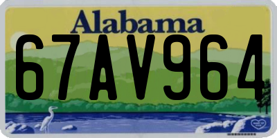 AL license plate 67AV964