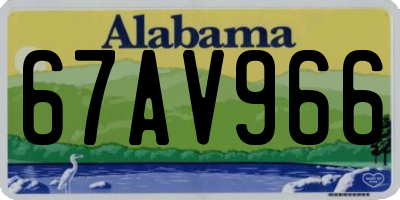 AL license plate 67AV966
