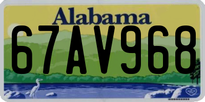 AL license plate 67AV968