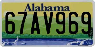 AL license plate 67AV969