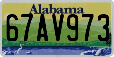 AL license plate 67AV973