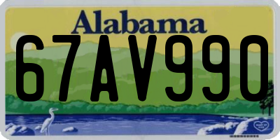 AL license plate 67AV990