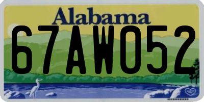 AL license plate 67AW052