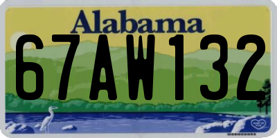 AL license plate 67AW132