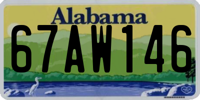 AL license plate 67AW146