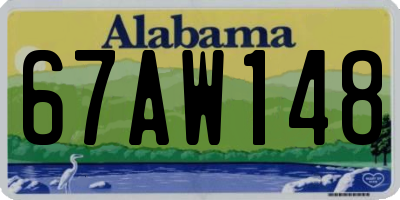 AL license plate 67AW148