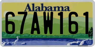 AL license plate 67AW161