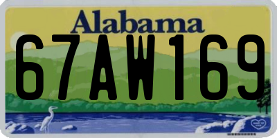 AL license plate 67AW169