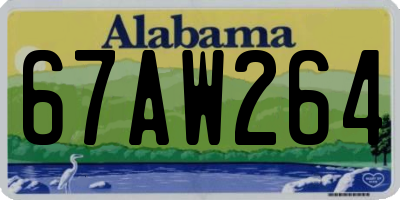 AL license plate 67AW264