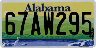 AL license plate 67AW295