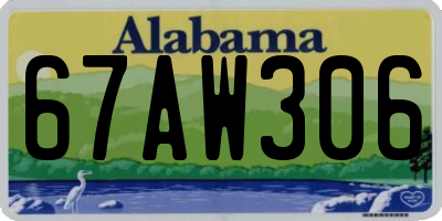 AL license plate 67AW306
