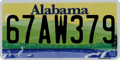 AL license plate 67AW379