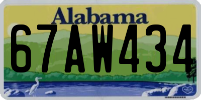 AL license plate 67AW434
