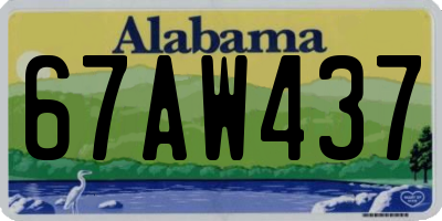 AL license plate 67AW437