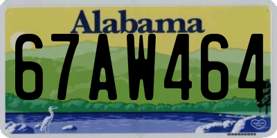 AL license plate 67AW464