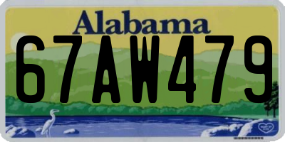 AL license plate 67AW479