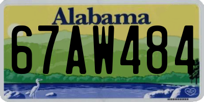 AL license plate 67AW484