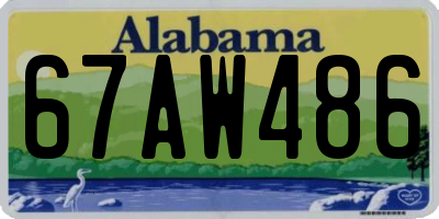 AL license plate 67AW486