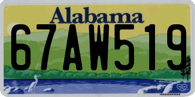 AL license plate 67AW519