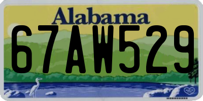 AL license plate 67AW529