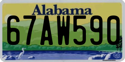 AL license plate 67AW590