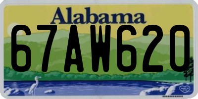 AL license plate 67AW620