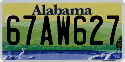 AL license plate 67AW627