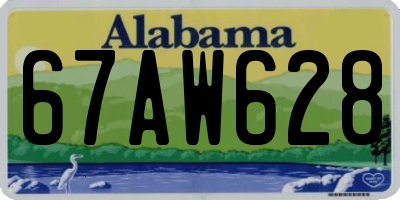AL license plate 67AW628