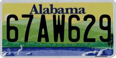 AL license plate 67AW629