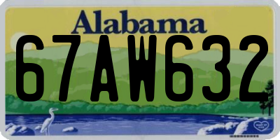 AL license plate 67AW632