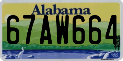 AL license plate 67AW664