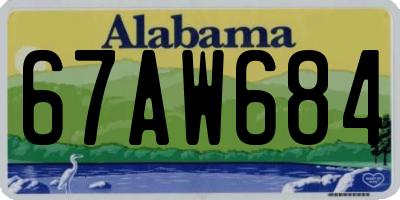 AL license plate 67AW684