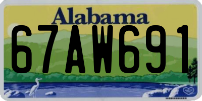 AL license plate 67AW691