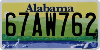AL license plate 67AW762