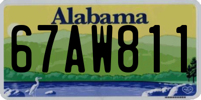 AL license plate 67AW811