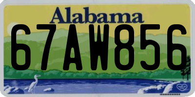 AL license plate 67AW856