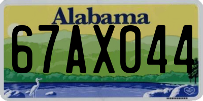 AL license plate 67AX044